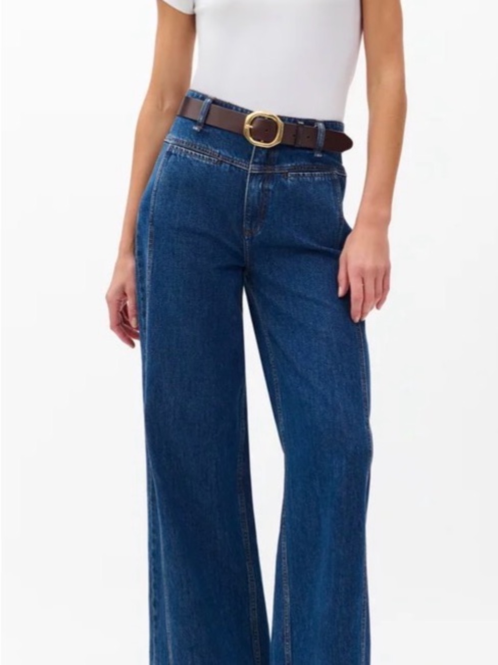 rag & bone Kennmore Selah HR Tailored Wide Leg Jeans